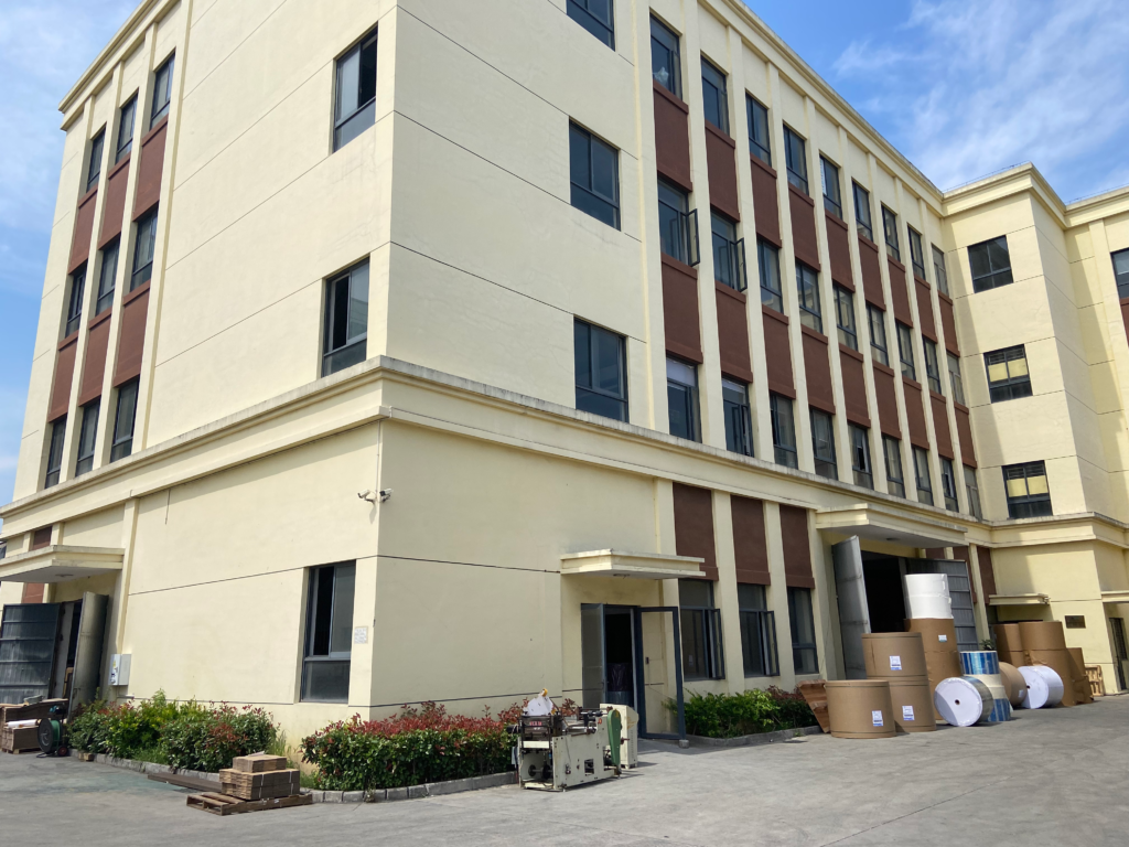 Green Tree factory building, professional manufacturer of inflight anti-slip paper tray mat, aviation catering paper production factory