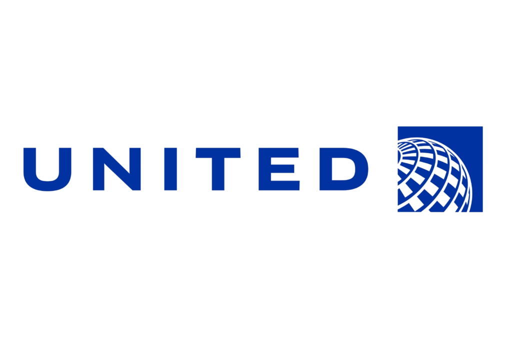 United Airlines paper tray mat, Star Alliance member, cooperative airline for custom printed inflight anti-slip paper tray mat